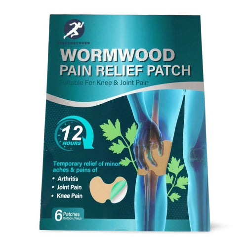 Wormwood Pain Relief Patch 12 Hour Relief for Knee & Joint Pain