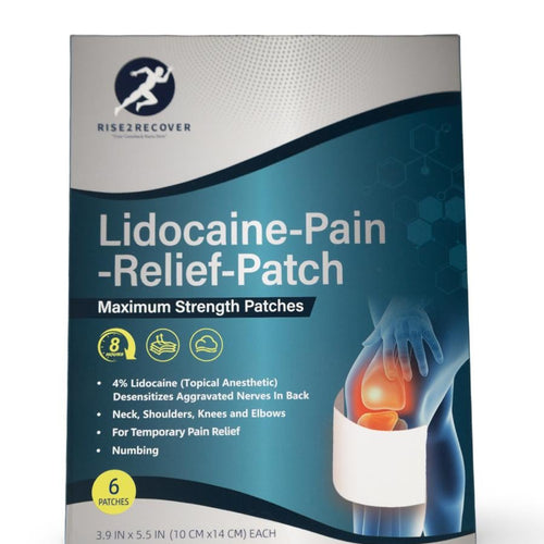 Rise2Recover Lidocaine Pain Relief Patch Maximum Strength 4% Lidocaine
