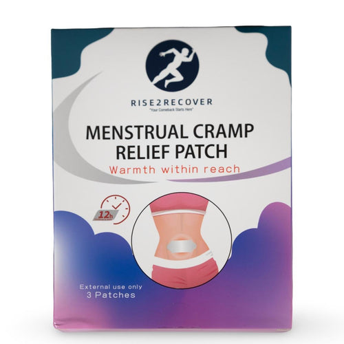 Rise2Recover Menstrual Cramp Relief Patch 12 Hour Natural Heat Therapy for Period Pain